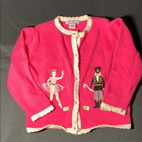 nutcracker pink sweater
